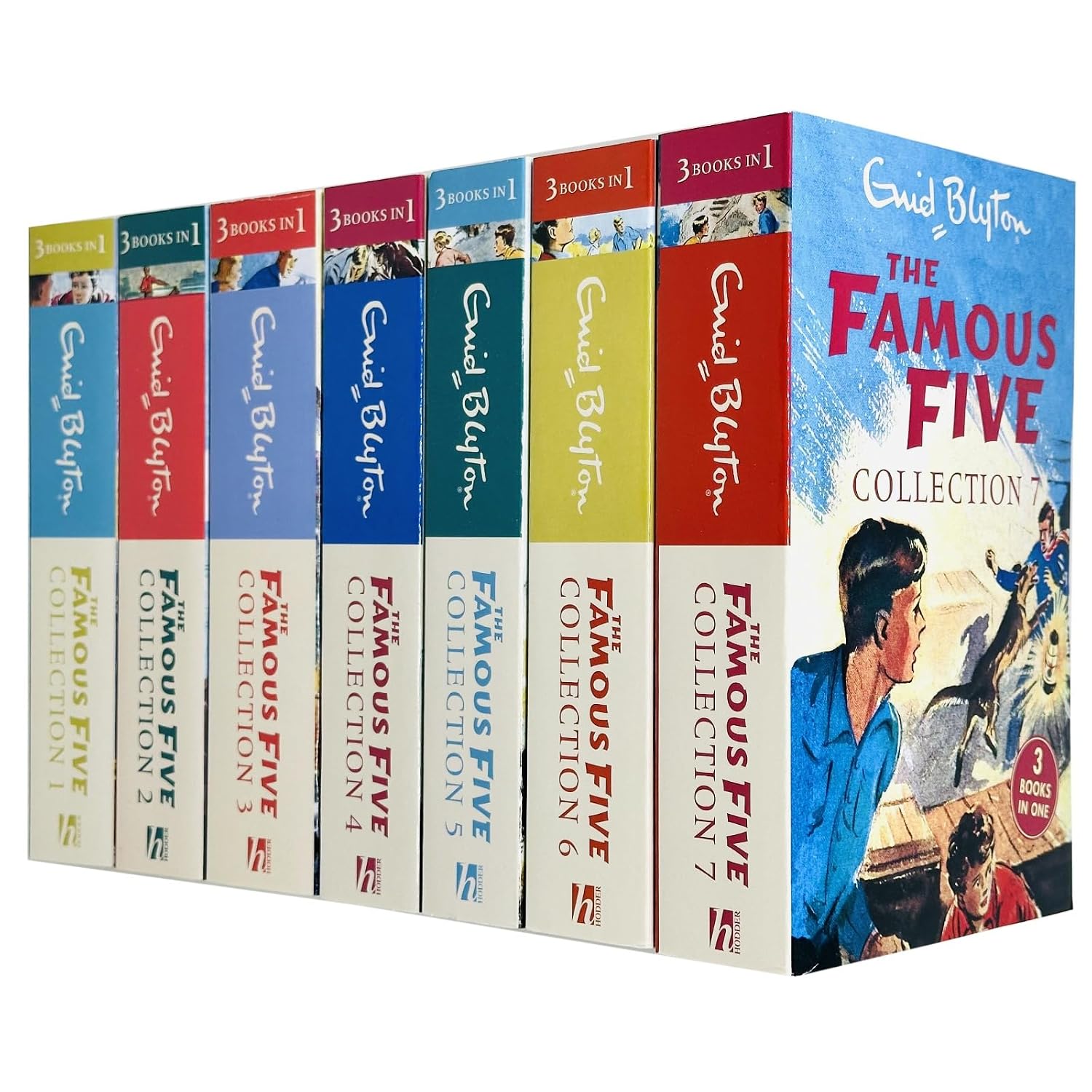 Enid Blyton Famous Five Collection 1-7 Books Set 21 Stories